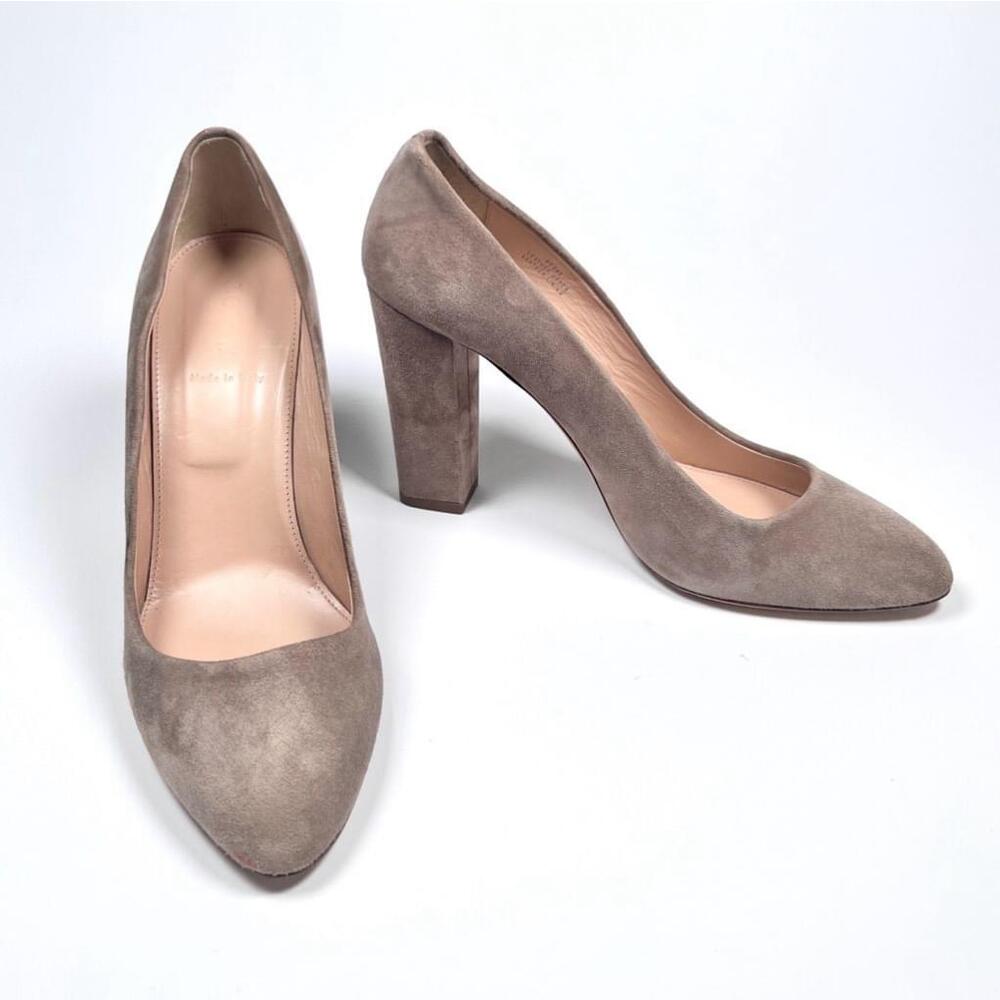 J.Crew Taupe Suede Leather Pumps Size 10.5